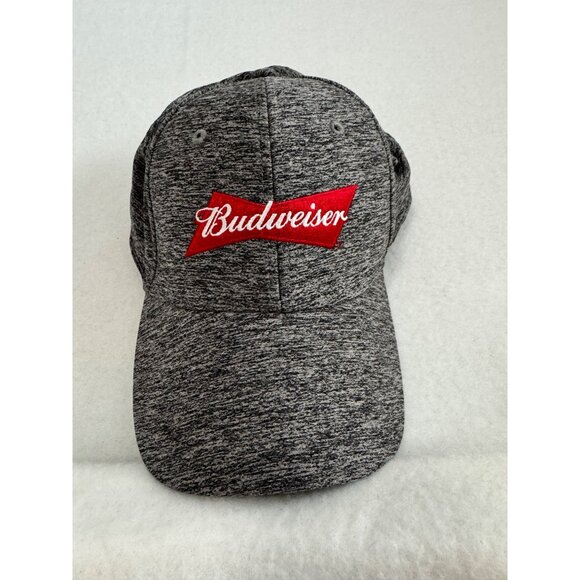 Budweiser Men's Cap H3 Headwear Gray Embroidered Logo Snapback Hat - Picture 1 of 4